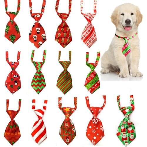 New Christmas Pet Dress Set Christmas Day Pet Bow Tie Cat Dog Tie Puppy Accessories Pet Cat Assessoires Pet Grooming 2pcs/set
