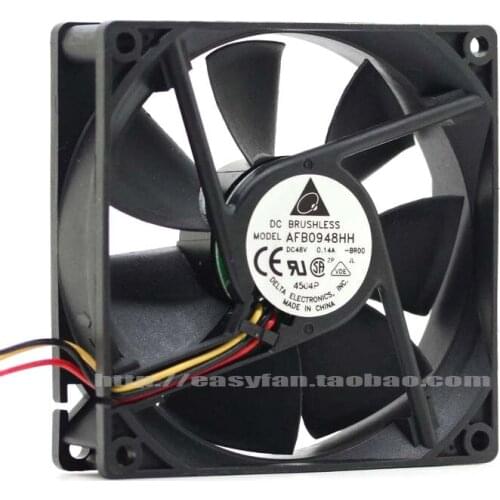 NEW DELTA AFB0948HH DC48V 0.14A 92*92*25MM 3lines cooling fan