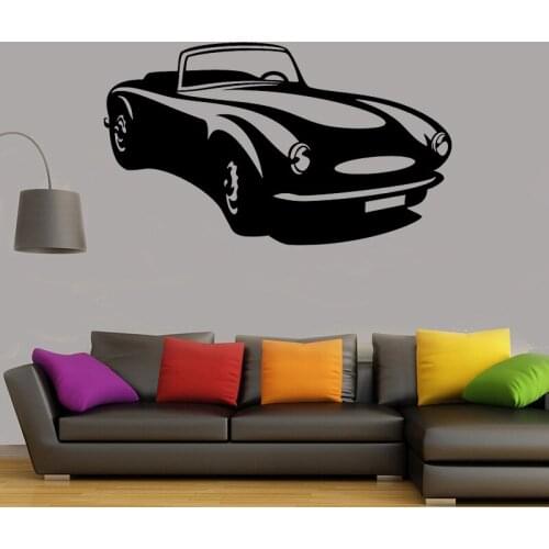 Retro Cars Wall Decals removeable home decor Vinyl Sticker Living room bedroom wall Art mural room decoration Y30