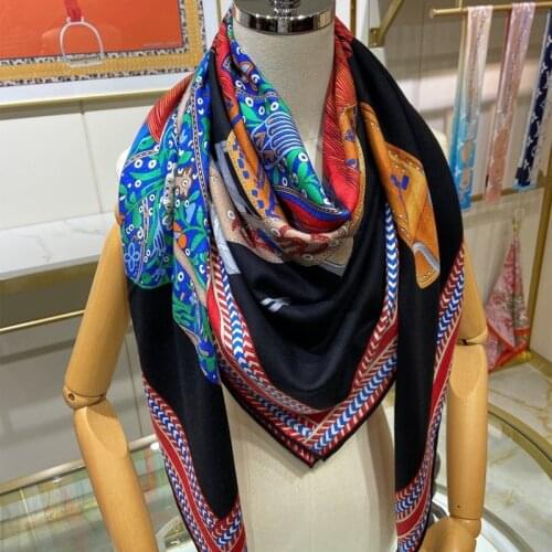 Women Cashmere Blanket Scarf Wraps Ladies Winter Pashmina Cape Wraps 135*135cm