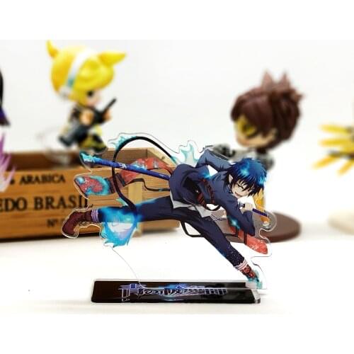 Love Thank You blue exorcist Rin Okumura fight acrylic stand figure model plate holder cake topper anime japanese manga