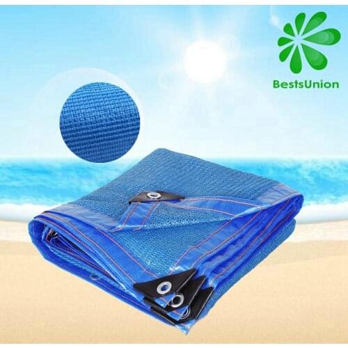 Blue Sunshade Net Outdoor Garden Sun Shade Sail Patio Couryard Awning High Quality Shading Net Customize Size