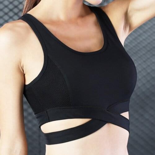 Fitness Yoga Sports Bra For Women Sexy Push Up Crop Top Workout Sport Bra Tank Top Underwear Padded Gym Running Athletic Vest