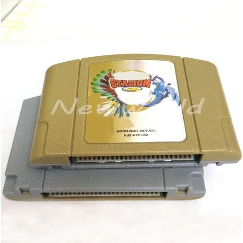 Stadium 1 Stadium 2 English Languae Video Game Cartridge Card for 64 Bit Game Console US NTSC Version