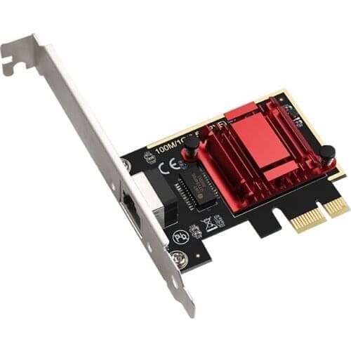 TXA092 PCIE to 2.5Gbps Gigabit Network Card Ethernet Network Card PCI-E Network Adapter Support Ros Gaming PXE Diskless Card