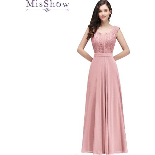 Vestido De Festa Long Formal Prom Gown burgundy Lace Chiffon Women Weddings Party Dress Real Image Formal Evening Dresses