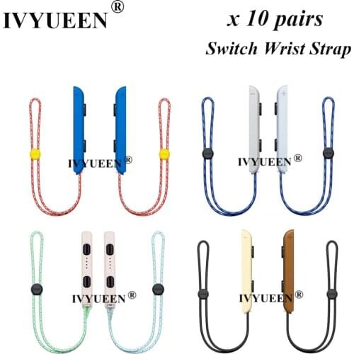 IVYUEEN 10 Pairs for Nintendo Switch Joy Con JoyCon Animal Crossing Limited Edition Hunter Wrist Strap Rope Lanyard Portable