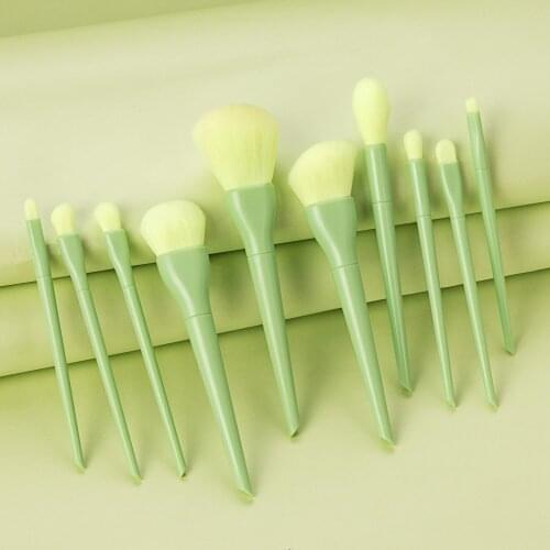 10Pcs/Bag Makeup Brushes Set 2020 Summer Candy Color Foundation Eyeshadow Powder Soft Synthetic Fiber Beauty Make Up Brush