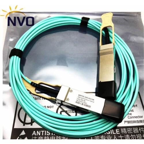 100G QSFP28 OM3 OM4 AOC Cable,100Gbps QSFP28 AOC Fiber cable 15M 20M 30M 50M 100M OM3/OM4 QSFP28-100G-AOC Active Optical Cable