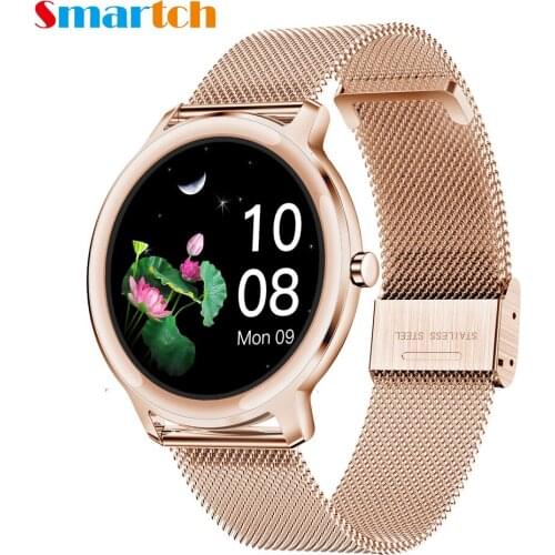 2020 Smartch 7.3mm Super Slim Smart Watch Women, Full Touch Screen Heart Rate Monitor, Blood Pressure Smartwatch For Android IOS