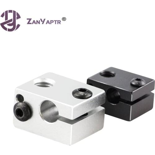 5Pcs Reprap E3DV6 Aluminum Heater Block All-Metal E3D V6 Extruder For HotEnd 20*16*12mm For 3D Printer Parts