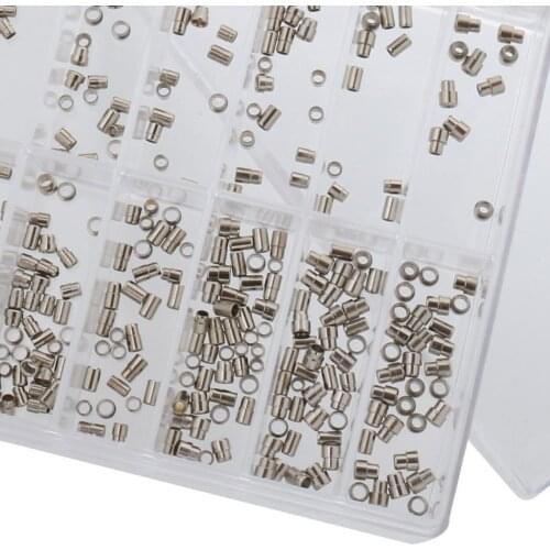 500PCS/Set Mix Size Metal Watch Crown Tubes Assortment Professional Watch Repair Tools Parts Replacement