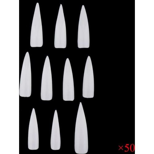 Bulk Lot 500 Pieces Artificial UV Gel False Point Acrylic Manicure Nail Art Tips