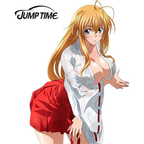 JumpTime 13cm x 9cm Hot Car Sticker Ikkitousen Sonsaku Hakufu Anime JDM Window Decal 3D Car Styling Accessories