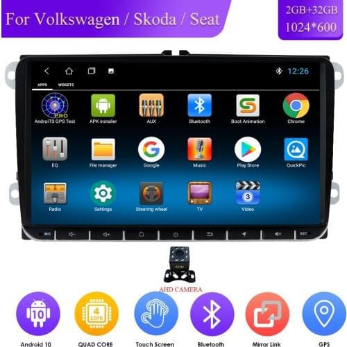 Car Multimedia player 2 Din Car Navi For V W/Volkswagen/Golf/Polo/Tiguan/Passat/b7/b6/SEAT/leon/S koda/Octavia Radio GPS DAB+ BT
