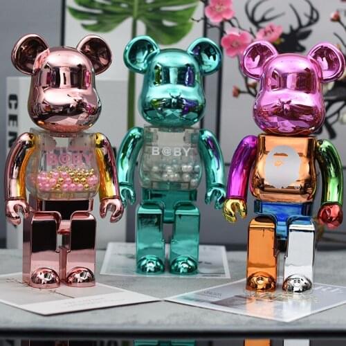 Bape Bear Bearbrick 400% Building Block Bear Violent Bear Living Room Decoration Tide Play Hand-made Birthday Gift