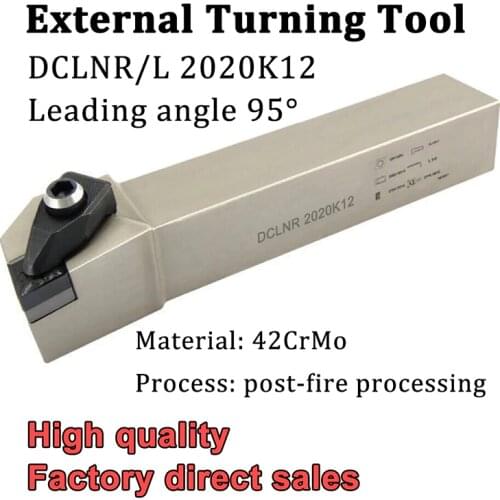 DCLNR2020K12 DCLNL2020K12 External Turning Tool Holder CNC Lathe Cutter DCLNR DCLNL For Turning Tools Carbide Inserts CNMG1204