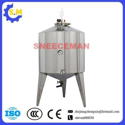 100L Double layers Stainless Steel Wine Fermentation Barrel Storage Conical fermenter Beer storage tool Pressure vessel tank