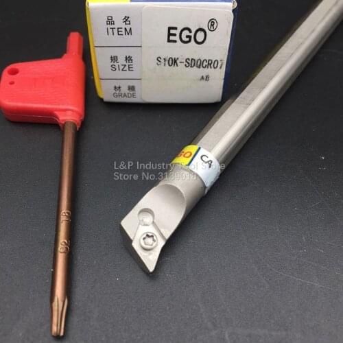 EGO Anti-vibration 107.5 Angle S08K-SDQCR07 S10K-SDQCR07 S12M-SDQCR07 S16N-SDQCR07 Toolholder Not Including Blade DC**0702