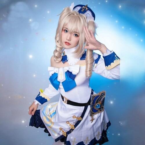 Game Genshin Impact Barbara Page Cosplay Costume Halloween