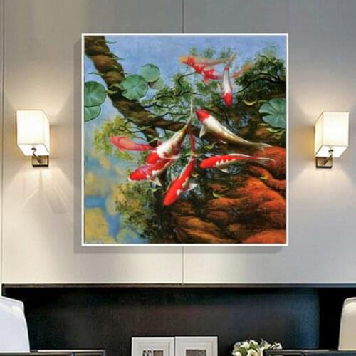 Fish Painting Canvas Printings Wall Art Picture Home Decor Living Room Art Decor Paintings