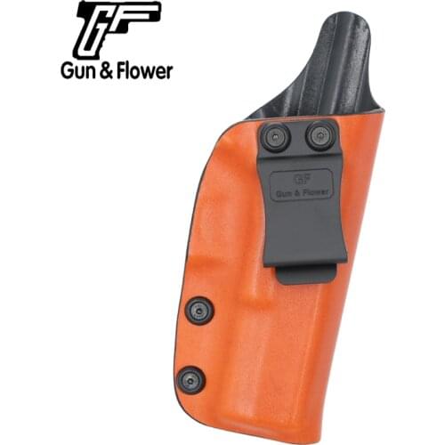 Gunflower Inside the Waistband Kydex Holster with Leather Outside Military Hunting Accessories for Glock 17/22/31