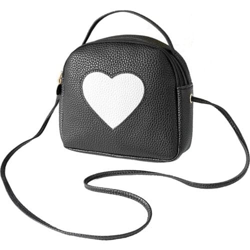 Summer Sweet Style Love Square Shape Lotto Bag Personalized Bag PU Student Bag Atmosphere Style Bag Small Messenger Bag