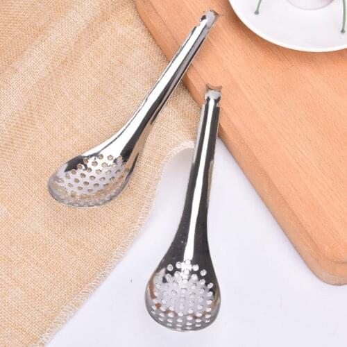 2Pcs 56 Holes Acrylic Molecular Cuisine Caviar Spoon Useful Kitchen Cooking Gadgets Colander Egg Yolk Caviar Colander