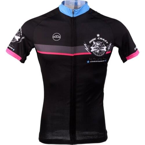 Mens Short Sleeve Cycling Jersey Jacket Cycling Shirt Quick Dry Breathable Mountain Bike Clothing Top Size M to XXXL