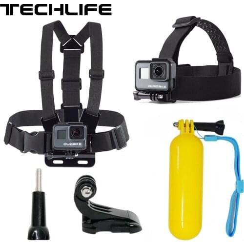 DUSZAKE TG4 Kit For Gopro Accessories Strap For Gopro Hero 6 5 Xiaomi Yi 4K Mount For Gopro Accessories Set For Gopro Hero 6