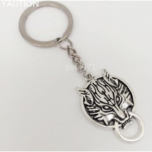 NEW 1PCS Retro Wolf Head alloy Jewelry Pendant Keychain