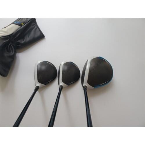 Brand New 3PCS Max 2 Wood Set Max2 Golf Woods Golf Clubs Driver + Fairway Woods R/S/SR Flex Graphite Shaft With Head Cover