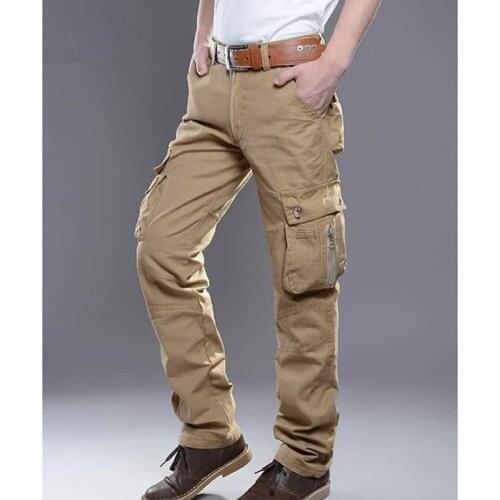 New Men Tactical Military Cargo Tactical Pants Male Casual Cotton Trousers Army Mens Cargo Pants