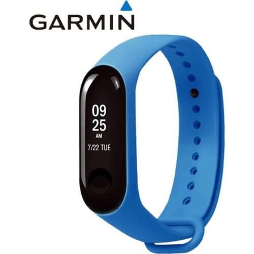 New Blue Sports bracelet with replacement belt For Xiaomi 3 / 4 sports bracelet belt Mi Band 3 / 4 silicone strap accessories