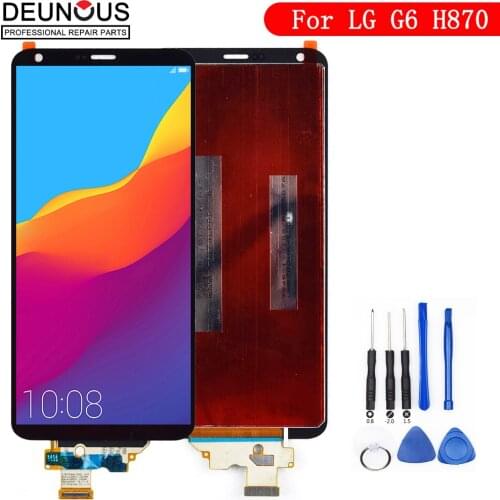 5.7" ORIGINAL LCD For LG G6 Display Touch Screen with Frame For LG G6 LCD Display Replacement H870 H870DS H872 LS993 VS998 US997