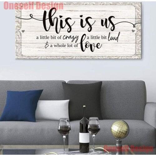 Popular diamond mosaic sale home 5d diamond embroidery full set love 5d diamond painting full set family livingroom wall sticker