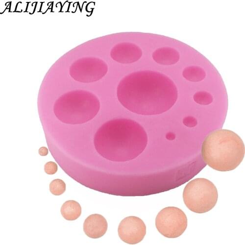 Fondant Silicone Mold round Dry Pace Cake Mold Pearl Silicon Mould For Fondant Cake Decorating Tools Accessories D0798