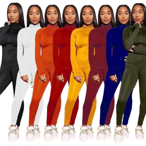 Tracksuit Women Two Piece Set Zipper Long Sleeve Lounge Wear Joggers Women Set Sweat Suits Biker Set Matching Sets for Women
