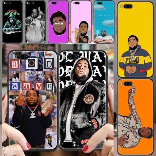 Rod Wave Rapper Phone case For Xiaomi Mi Max Note 3 A2 A3 8 9 9T 10 Lite Pro Ultra black soft back painting funda art cover