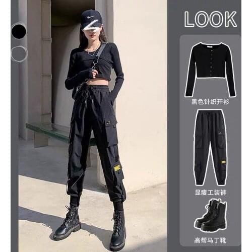 Women Pants Pants Women Loose 2021 Sports Black Casual Working Pants Women Pantalones De Mujer