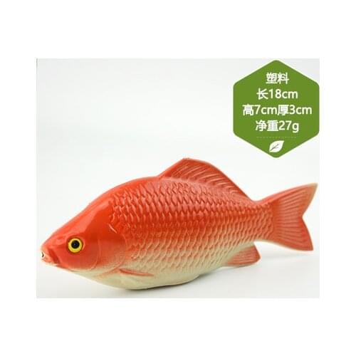 1pcs Red Mullet Squid Tropical Fish Tuna Chinese Sturgeon Artificial Fish Model Fake Toy Decorative Props Marine Animals 2021