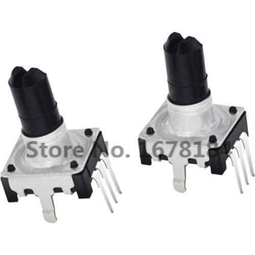 10PCS 360 Degree Rotary Encoder EC12 E12 Audio Encoder Coding 3Pin Handle Long 15MM
