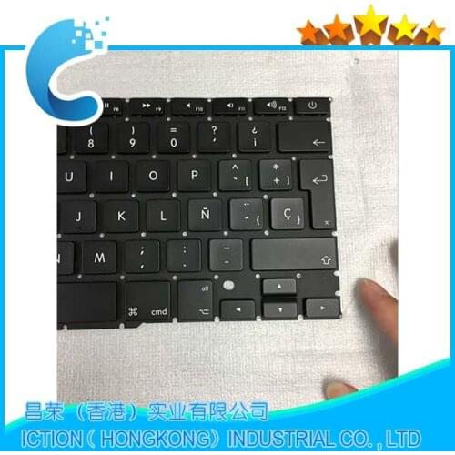 10pcs/lot 100%New A1398 SP Spain keyboard For MacBook Pro Retina 15.4" A1398 keyboard 2012 2013 2014 2015Year