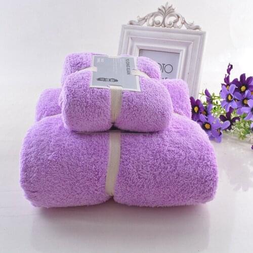 2pcs Microfiber Fabric Baby Towel Sets Plush Bath Face Hand Towel Quick Dry Soft Towels Adult Kids Bath Super Absorbent Towels