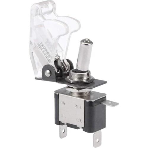 3 Pcs LED Lights Toggle switch 12V 20A Red Cover LED Rocker Toggle Switch Racing SPST ON/OFF for Car ATV Car Truck Boat