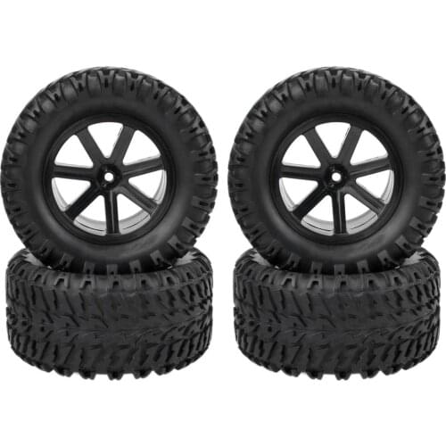 4pcs 1:10 RC Short Course Desert Truck Truggy Monster Truck Wheels Tires 12mm Hub Hex For HIMOTO DREKKER