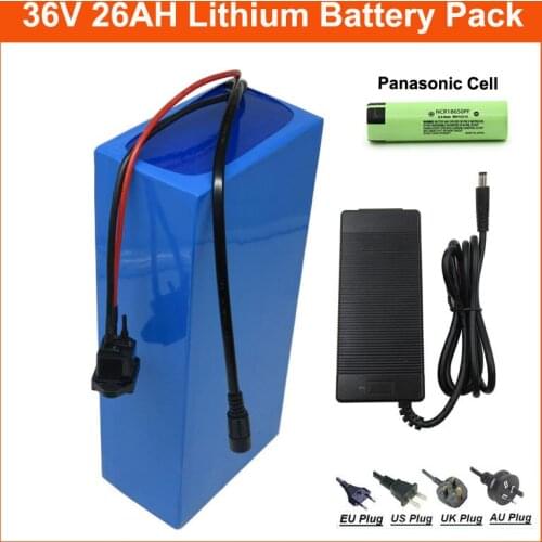 1500W 36 V Electric Bike scooter Battery Pack 1000W 36V 26AH Lithium bateria NCR18650PF cells with 5A charger free customs fee