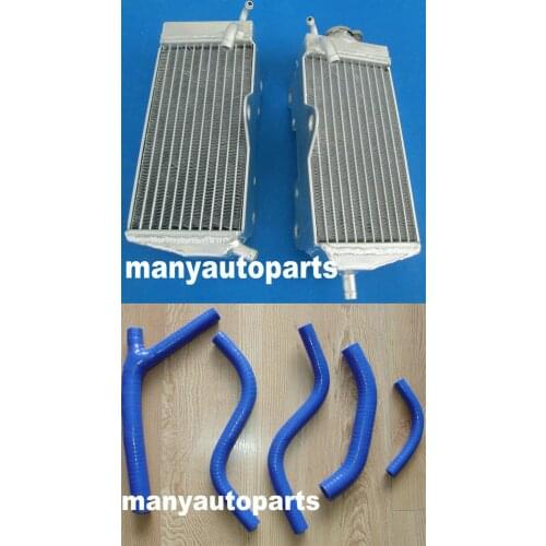 FOR Honda CR125 CR125R 1987 1988 89 88 ALUMINUM RADIATOR & HOSE BLUE NEW