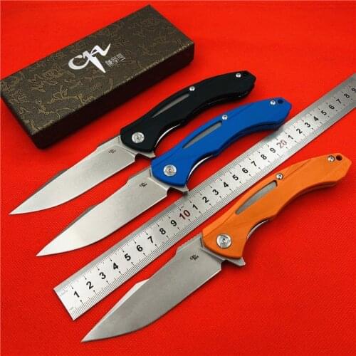 CH CH3519 folding knife D2 blade G10 handle outdoor camping hunting survival pocket tactical knives flipper Portable EDC knife