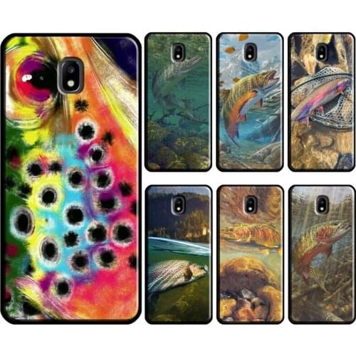 Rainbow Trout Fishing Skin For Samsung Galaxy J1 J3 J4 J5 J6 J7 2016 2017 A3 A5 A6 A8 A9 J2 Core J8 2018 Phone Case